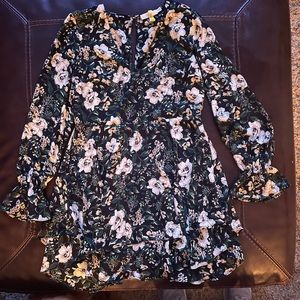 long sleeve floral dress